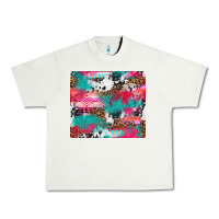 Pistachio leopard cowhide pink turquoise glitter Urban Heavy Tee - NancyCooperArtShop