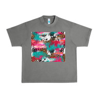 Tornado leopard cowhide pink turquoise glitter Urban Heavy Tee - NancyCooperArtShop