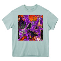 Arona halloween witch seamless pattern Heavy Core Tee - BundleAndBundleShop