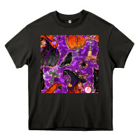 Asphalt halloween witch seamless pattern Heavy Core Tee - BundleAndBundleShop