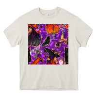 Cream halloween witch seamless pattern Heavy Core Tee - BundleAndBundleShop