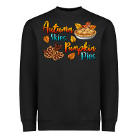 Black Autumn Skies Pumpkin Pies Heavyweight Sweatshirt - BundleAndBundleShop