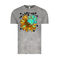 Cloud Rock life is better with cats Vintage Tee - NancyCooperArtShop