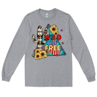 Heather Grey Wıld and Free Long Sleeve Tee - JahusDesignShop