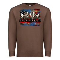 Chestnut God bless America  4th of July Premium Sweatshirt - CowGirlArtShop