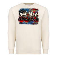 Sandshell God bless America  4th of July Premium Sweatshirt - CowGirlArtShop