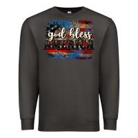 Smoke God bless America  4th of July Premium Sweatshirt - CowGirlArtShop