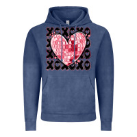 Vintage Denim xoxo heart valentine's day Vintage Hoodie - MaliasSmallBusiness