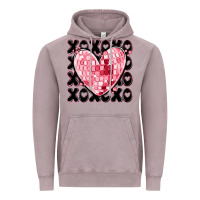 Vintage Zinc xoxo heart valentine's day Vintage Hoodie - MaliasSmallBusiness