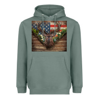 Sage usa deer hunting Heavyweight Hoodie - CowGirlArtShop