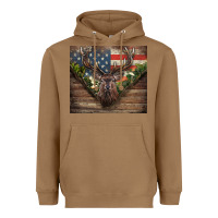 Toasted Coconut usa deer hunting Heavyweight Hoodie - CowGirlArtShop