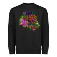 Black halloween spider web for patches Heavyweight Sweatshirt - BundleAndBundleShop