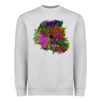 Heather Grey halloween spider web for patches Heavyweight Sweatshirt - BundleAndBundleShop