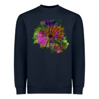 Navy halloween spider web for patches Heavyweight Sweatshirt - BundleAndBundleShop