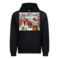Black Let It Snow Tumbler Urban Hoodie - FaDigitalArtStudio