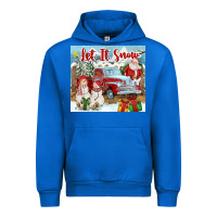 Cobalt Let It Snow Tumbler Urban Hoodie - FaDigitalArtStudio