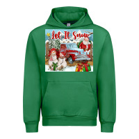 Emerald Let It Snow Tumbler Urban Hoodie - FaDigitalArtStudio