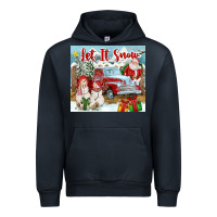 Navy Let It Snow Tumbler Urban Hoodie - FaDigitalArtStudio