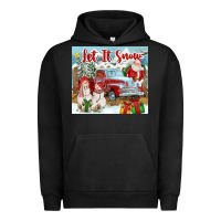 Pigment Black Let It Snow Tumbler Urban Hoodie - FaDigitalArtStudio