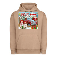 Pigment Burro Let It Snow Tumbler Urban Hoodie - FaDigitalArtStudio
