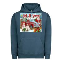 Pigment Midnight Navy Let It Snow Tumbler Urban Hoodie - FaDigitalArtStudio