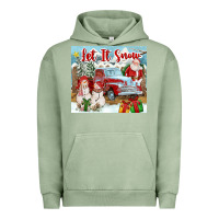 Pigment Oil Green Let It Snow Tumbler Urban Hoodie - FaDigitalArtStudio