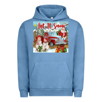 Pigment Pebble Blue Let It Snow Tumbler Urban Hoodie - FaDigitalArtStudio