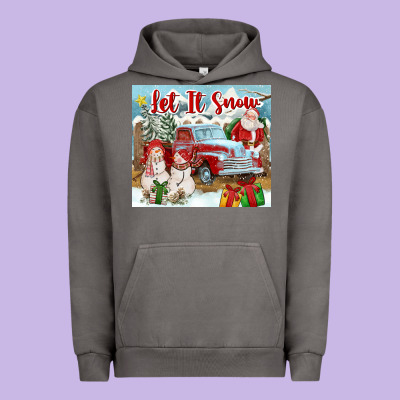 Let It Snow Tumbler Urban Hoodie Designed By Fadigitalartstudio