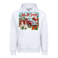 White Let It Snow Tumbler Urban Hoodie - FaDigitalArtStudio