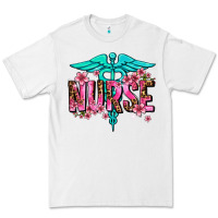White floral nurse Premium Tee - AdoDesignShop