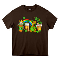 Chocolate Brown st patricks coffee Heavy Core Tee - AdoDesignShop
