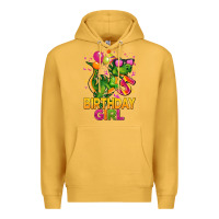 Mustard 5 rd birthday girl t rex pink Premium Hoodie - CowGirlArtShop