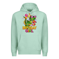 Seafoam 5 rd birthday girl t rex pink Premium Hoodie - CowGirlArtShop