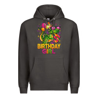 Smoke 5 rd birthday girl t rex pink Premium Hoodie - CowGirlArtShop