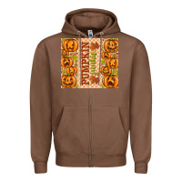 Chestnut Fall Pumpkin Junkie Zipper Hoodie - texasbilliewilder