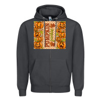 Smoke Fall Pumpkin Junkie Zipper Hoodie - texasbilliewilder