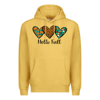 Antique Gold hello fall Premium Hoodie - JahusDesignShop