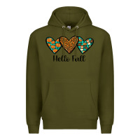 Army Green hello fall Premium Hoodie - JahusDesignShop