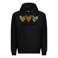 Black hello fall Premium Hoodie - JahusDesignShop