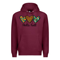 Burgundy hello fall Premium Hoodie - JahusDesignShop