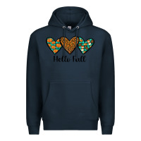 Navy hello fall Premium Hoodie - JahusDesignShop