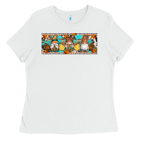 White Fall Gnomes Ladies Tee - Artiststas