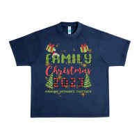 Navy custom family christmas 2023 marking memories toge Urban Heavy Tee - MaliasSmallBusiness