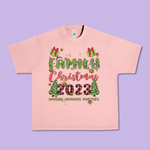 Custom Family Christmas 2023 Marking Memories Toge Urban Heavy Tee Designed By Maliassmallbusiness