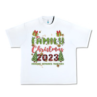 White custom family christmas 2023 marking memories toge Urban Heavy Tee - MaliasSmallBusiness