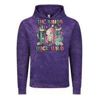 Cloud Purple she kinda buck wild Vintage Hoodie - MaliasSmallBusiness