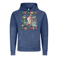 Vintage Denim she kinda buck wild Vintage Hoodie - MaliasSmallBusiness