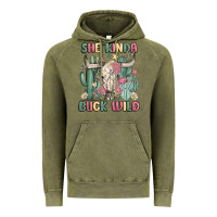 Vintage Olive she kinda buck wild Vintage Hoodie - MaliasSmallBusiness