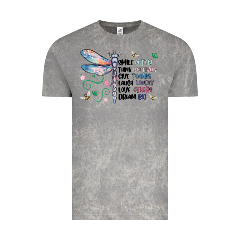 Dragonfly Smile Tink Give Laugh Love Dream Vintage Tee by MaliasSmallBusiness | Teevron