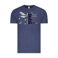 Vintage Denim dragonfly smile tink give laugh love dream Vintage Tee - MaliasSmallBusiness